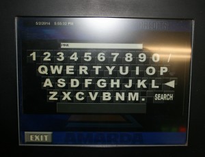 Virtual key board screen on our hire jukeboxes 300x230 Jukebox Hire Central Coast Selection Screen